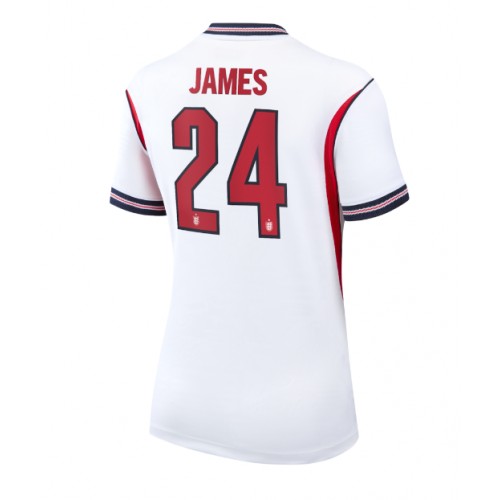 Stroje piłkarskie Anglia Reece James #24 Koszulka Podstawowej dla damskie MŚ 2026 Krótki Rękaw
